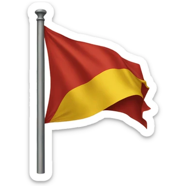 yellow flag emoji, looks like the existing red flag emoji sticker