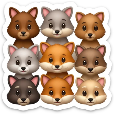 animal companty sticker