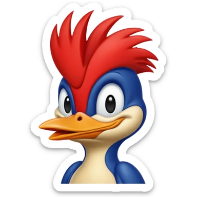 Woody woodpecker sticker