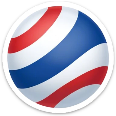 Country ball flag sticker