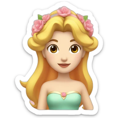 asian-princess-peach sticker
