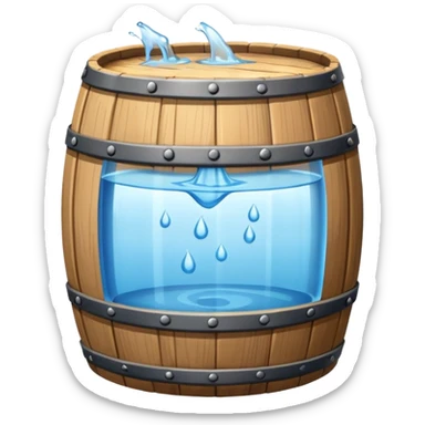 water in barrel before jesus turned it to wine sticker