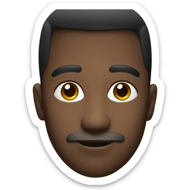 Face with side glance sticker