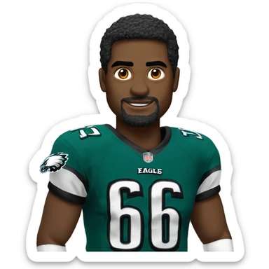 NFL eagles Kelly green sticker