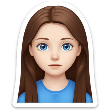 An bloude girl teen-adoult very  long hair sticker