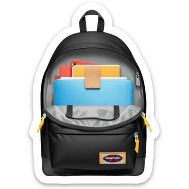 Sac à dos eastpak noir classique  sticker