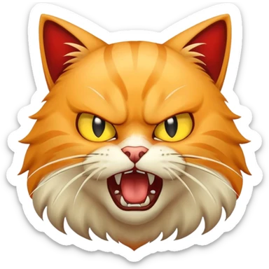 cat attack 1234 sticker