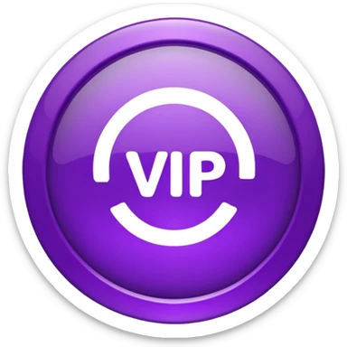 VIP icon for discord made in purple, small image size under 250kb sticker