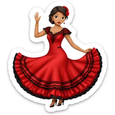 Bailadora de flamenco sticker