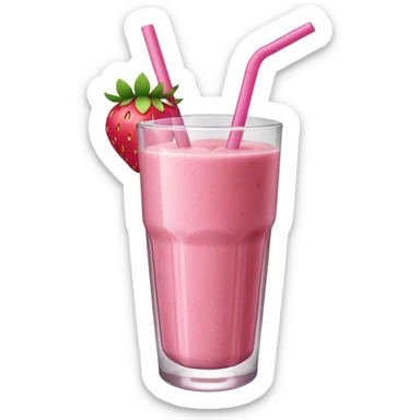strawberry smoothie sticker