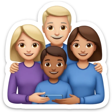 Family members one by one  sticker