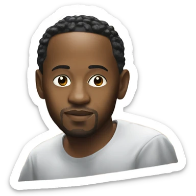 kendrick lamar with a waffle sticker