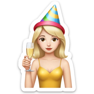 21st birthday girl sticker