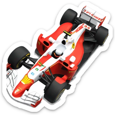 Ferrari F2012 Formula 1 car  sticker