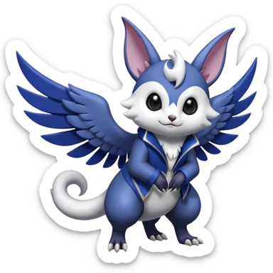 Shiny Furret-Absol-Noibat-Hybrid (Full body) sticker