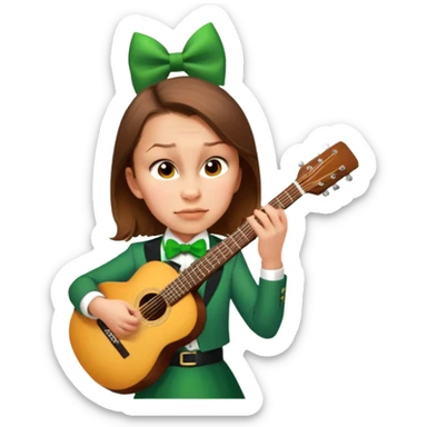 Leprechaun Guitarist sticker