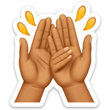 clapping hands sticker
