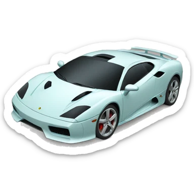 Sportcar with a hanger attached sticker