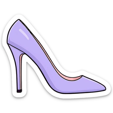 lilac pastel pumps sticker