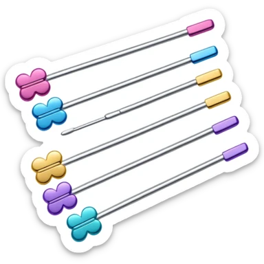 Bobby pins of different colour's  sticker