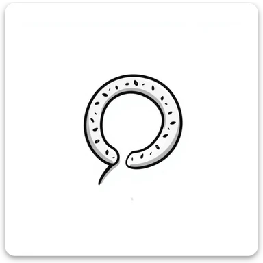 a Turkish simit, hand-drawn doodle style, playful and sketchy sticker