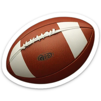 rugby ball sticker