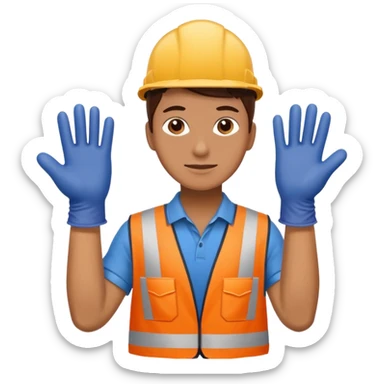 Stair Spotter + gloves, Apartment Movers. sticker