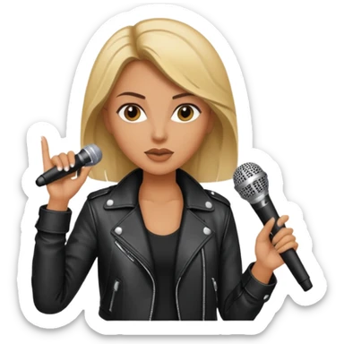 Rockstar chick sticker