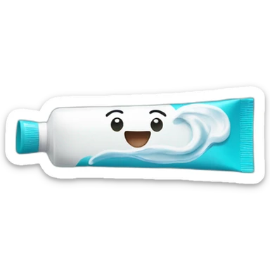 tube of toothpaste sticker