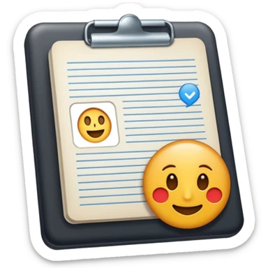 written guide sticker