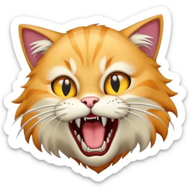 cat attack 12 sticker