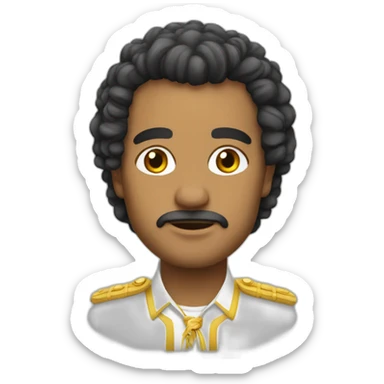 Yo mayor pelo blanco sticker