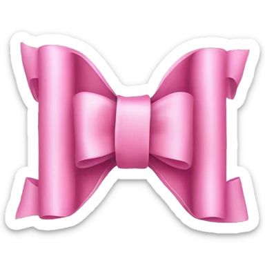 The letter n with a bow  sticker