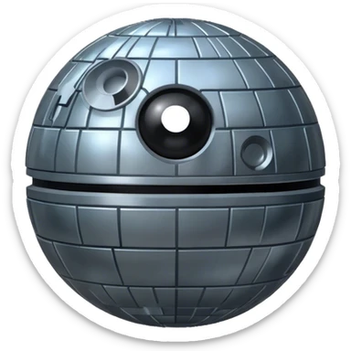 death star but ready to party sticker