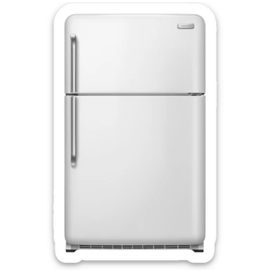 White Fridge sticker