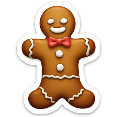Gingerbread man sticker