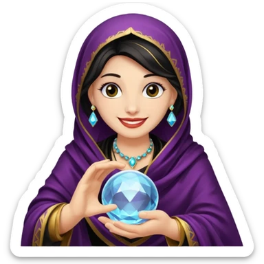 fortune teller sticker