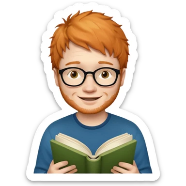 ed sheran read book sticker
