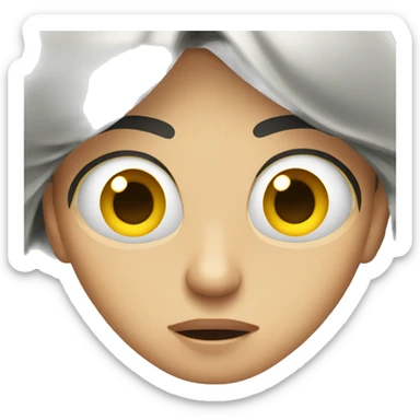 Anxious eyes  sticker