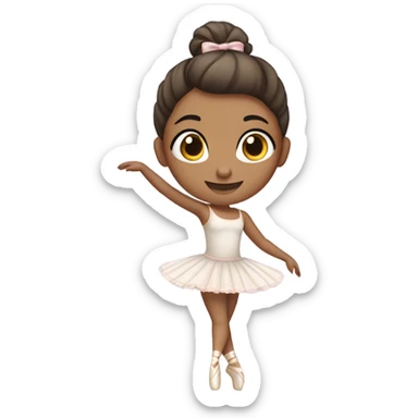 girl doing ballet sticker
