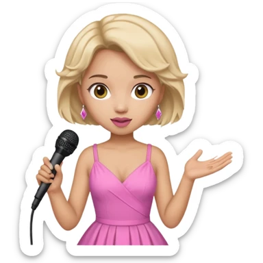 ice spice with microphone sticker