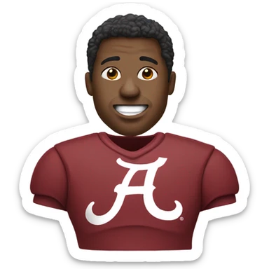 Alabama crimson tide fan sticker
