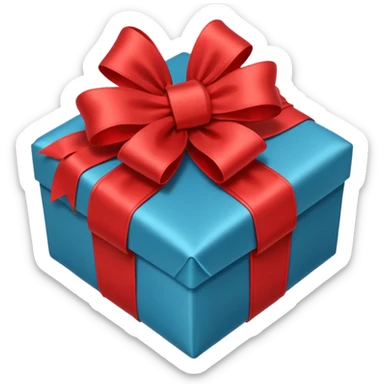 heart-shaped present sticker