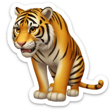 tigre enamorado  sticker