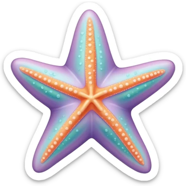 Pastel starfish  sticker