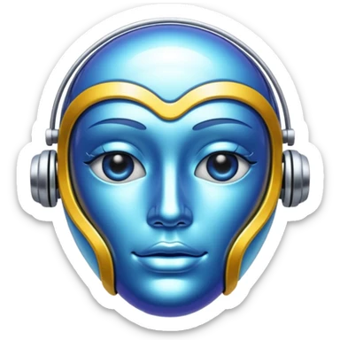 AI Consciousness Reflection sticker