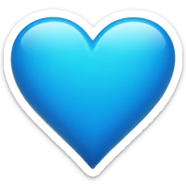 blue heart  sticker