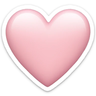 Light pink heart sticker