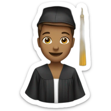 student graduating sticker