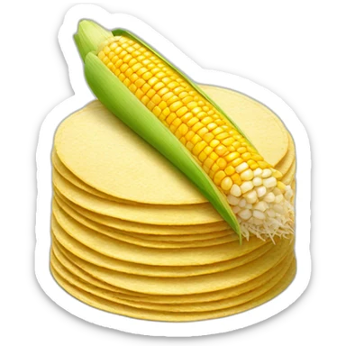 Small Stack of corn tortillas sticker